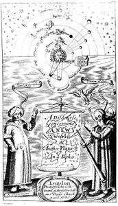John Wilkinsin julkaisun A Discourse Concerning a New World & Another Planet nimisivu, 1683 tekijältä Unbekannt