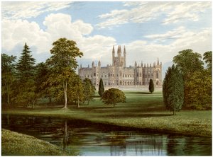 Toddington Park, Gloucestershire, Lord Sudeleyn koti, vuodelta 1880 tekijältä Unbekannt