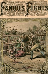 Tom Springsin toinen taistelu Jack Langanin kanssa, 1824 1800-luvun loppu tai 1900-luvun alku tekijältä Unbekannt