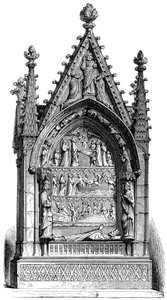 Dagobert I:n hauta 603-689, Merovingien kuningas, Basilisque Saint-Denis, 1849 tekijältä Unbekannt