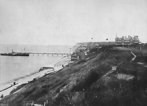 Totland Bay - Retkihöyrylaiva laiturilla, 1895 tekijältä Unbekannt