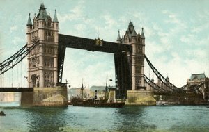 Tower Bridge, Lontoo, 1906. tekijältä Unbekannt