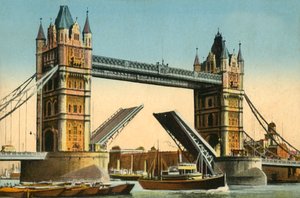 Tower Bridge, Lontoo, 1910. tekijältä Unbekannt
