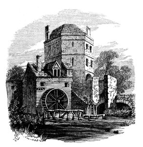 Fransiskaaniluostarin torni, Oxford, vuodelta 1860 tekijältä Unbekannt