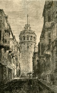 Galatan torni, Konstantinopoli, 1890. tekijältä Unbekannt