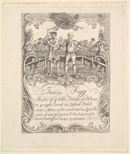 James Figgin kauppakortti 1790-luvulta. tekijältä Unbekannt