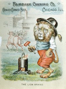 Kauppakortti Fairbank Canning Companylle, Chicago, Illinois, c1890 tekijältä Unbekannt