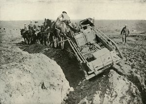 Kuljetusvaikeudet rintamalla, 1919. tekijältä Unbekannt