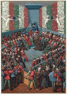 Alenconin herttua Jean II:n oikeudenkäynti, 1458 tekijältä Unbekannt