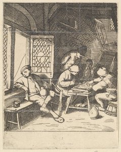Tric Trac Players, 1610-85. tekijältä Unbekannt