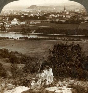 Trondhjem, sen kodit, varastot ja katedraali, Nid-joen ja Fjordin välissä, Norja, 1905. tekijältä Unbekannt