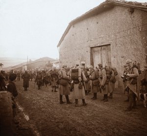 Joukkoja selässä, Somme, Pohjois-Ranska, c1914-c1918 tekijältä Unbekannt