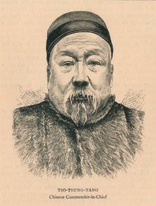 Tso-Tsung-Tang, Kiinan ylipäällikkö, 1800-luvun lopulla. tekijältä Unbekannt