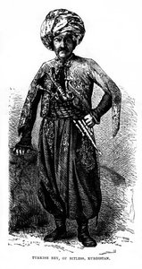 Turkish Bey, Bitless, Kurdistan, 1800-luku tekijältä Unbekannt