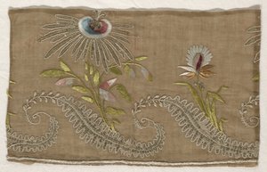 Kaksi kirjontafragmenttia, 1700-luku. tekijältä Unbekannt