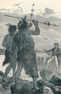 Two Natives Dispute Captain Cooks Landing, 1904 tekijältä Unbekannt