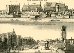 Kaksi näkymää Westminsteristä, 1881. tekijältä Unbekannt