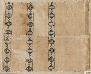 Kaksi kappaletta huivista tai päähineestä, 1300-luku. tekijältä Unbekannt