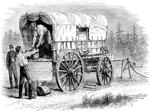 Yhdysvaltain armeijan lennätinvaunu, Amerikan sisällissota, 1861-1865 c1880 tekijältä Unbekannt