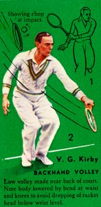 V. G. Kirby - Backhand Volley, 1935. tekijältä Unbekannt