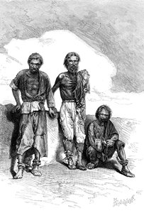 Vagrant Convicts, Kiina, c1890 tekijältä Unbekannt