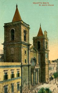Valletta Malta - St. Johns Church, c1918-c1939. tekijältä Unbekannt