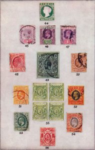 Afrikan eri postimerkit nro 44-56, c1943, 1944 tekijältä Unbekannt