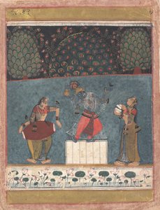 Vasant Ragini: Folio ragamala-sarjasta Garland of Musical Modes, n. 1630-40. tekijältä Unbekannt