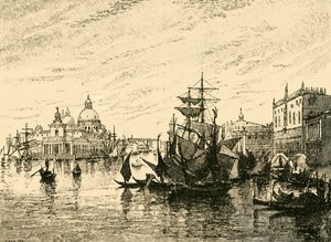 Venetsia: Näkymä Riva Degli Schiavonilta, 1890. tekijältä Unbekannt