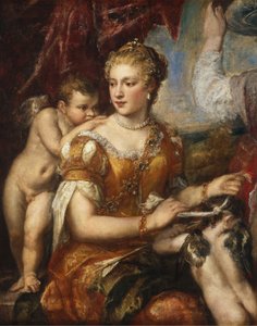 Venus Blindfolding Cupid, n. 15661570 tai c. 15761580. tekijältä Unbekannt
