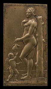 Venus ja Cupid, 1500-luvun puoliväli. tekijältä Unbekannt