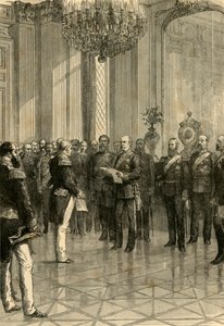 Versailles, 1871: Kuningas William julistettiin Saksan keisariksi, 1890. tekijältä Unbekannt