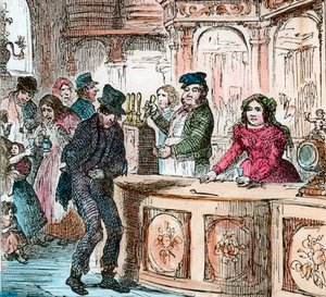 Viktoriaaninen gin-talo, 1800-luvun loppu 1800-luvun loppu tai 1900-luvun alku tekijältä Unbekannt