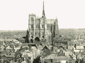 Näkymä kellotapulista, Amiens, Ranska, 1895. tekijältä Unbekannt