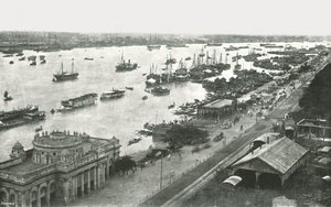 Näkymä Hooghly-sillalta, Kalkutta, Intia, 1895. tekijältä Unbekannt