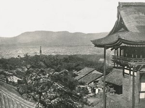 Näkymä kukkuloilta, Kioto, Japani, 1895. tekijältä Unbekannt