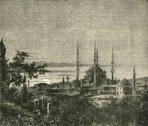 Näkymä Adrianopolissa - Selim II:n moskeija, 1890. tekijältä Unbekannt