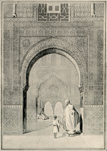 Näkymä Kahden sisaren salissa, 1800-luku, 1907. tekijältä Unbekannt