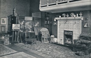 Näkymä Sir E. A. Waterlowin studiossa, R.A., 1800-luvun loppu - 1900-luvun alku. tekijältä Unbekannt
