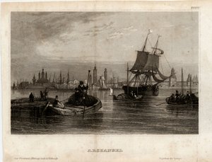 Näkymä Arkangeliin, 1833 tekijältä Unbekannt