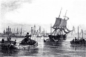 Näkymä Arkangeliin, 1835 tekijältä Unbekannt