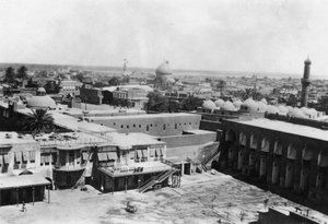 Näkymä Bagdadiin korttelitornista, 31. brittiläinen yleissairaala, Mesopotamia, WWI, 1918 tekijältä Unbekannt