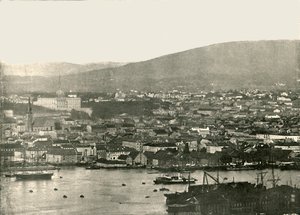 Näkymä Christianiasta, Oslosta, Norjasta, 1895. tekijältä Unbekannt