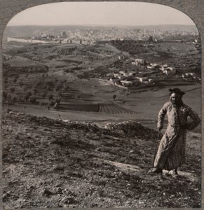 Näkymä Jerusalemiin Scopus-vuorelta, 1900 tekijältä Unbekannt