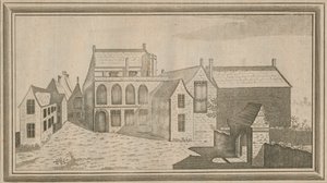 Näkymä Minster Lovelin luostarista Oxfordin piirikunnassa, 1784 tekijältä Unbekannt