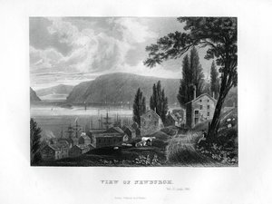 Näkymä Newburghista, New Yorkin osavaltiosta, 1855 tekijältä Unbekannt