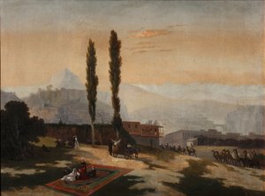 Näkymä Tiflisiin, 1890 tekijältä Unbekannt