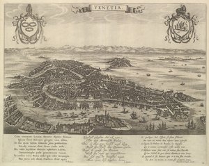Näkymä Venetsiaan, 1600-luvun puoliväli. tekijältä Unbekannt