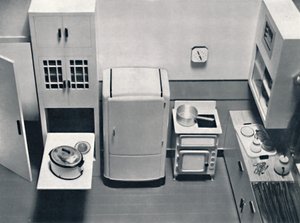 Näkymä keittiöstä, H.M.V. Kodinkoneet, 1938 tekijältä Unbekannt