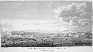 Näkymä Marengon taistelusta voiton hetkellä, 1800 tekijältä Unbekannt